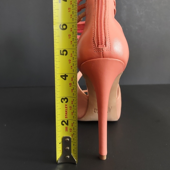 GUESS by Marciano Los Angeles Size 40/10M Pink Leather Stiletto Sandals - Picture 7 of 13